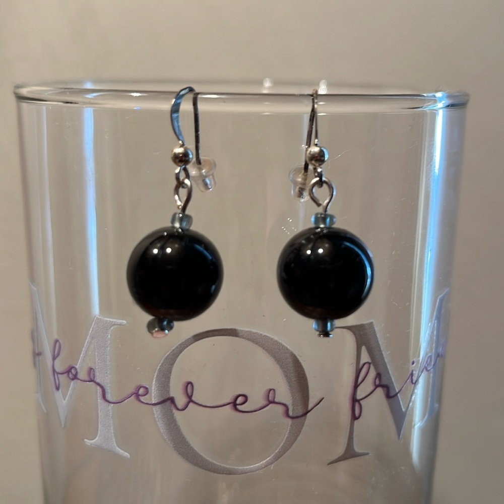 Ball drop earrings